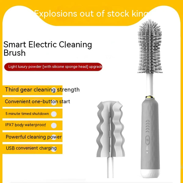 Electric Baby Bottle Brush with Sponge Head