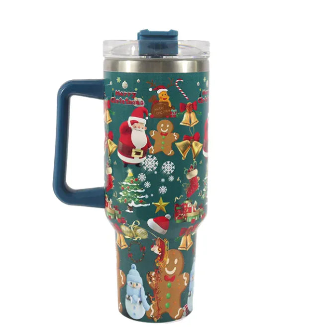 Christmas Pattern Coffee Cup With Handle