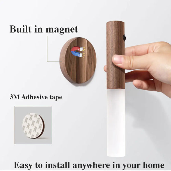 Wireless Wood Stick Night Light