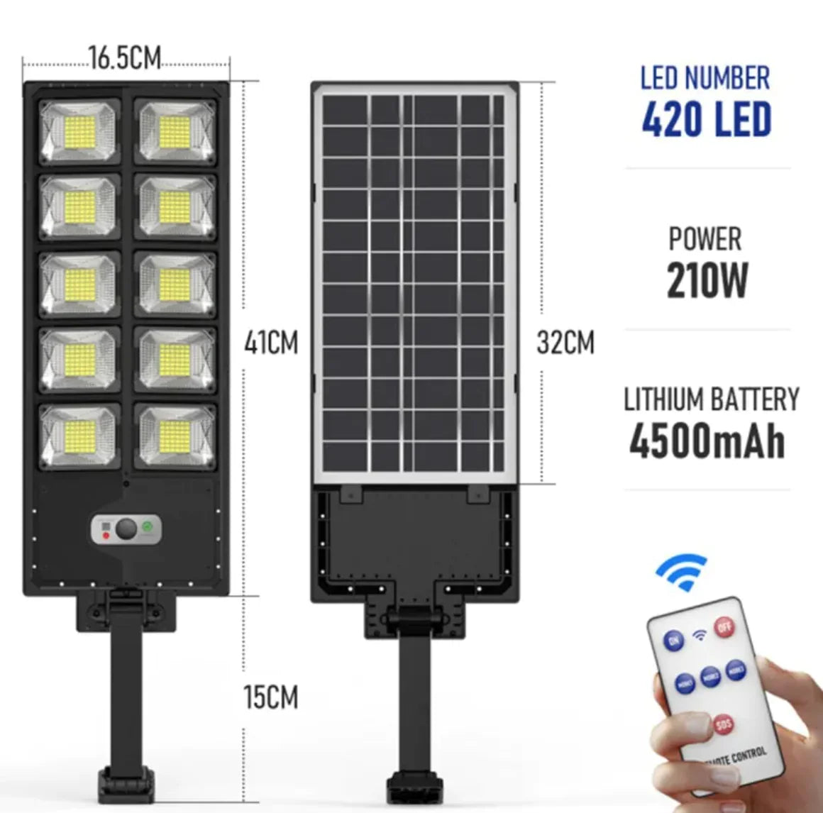 New Solar Double Row Street Light