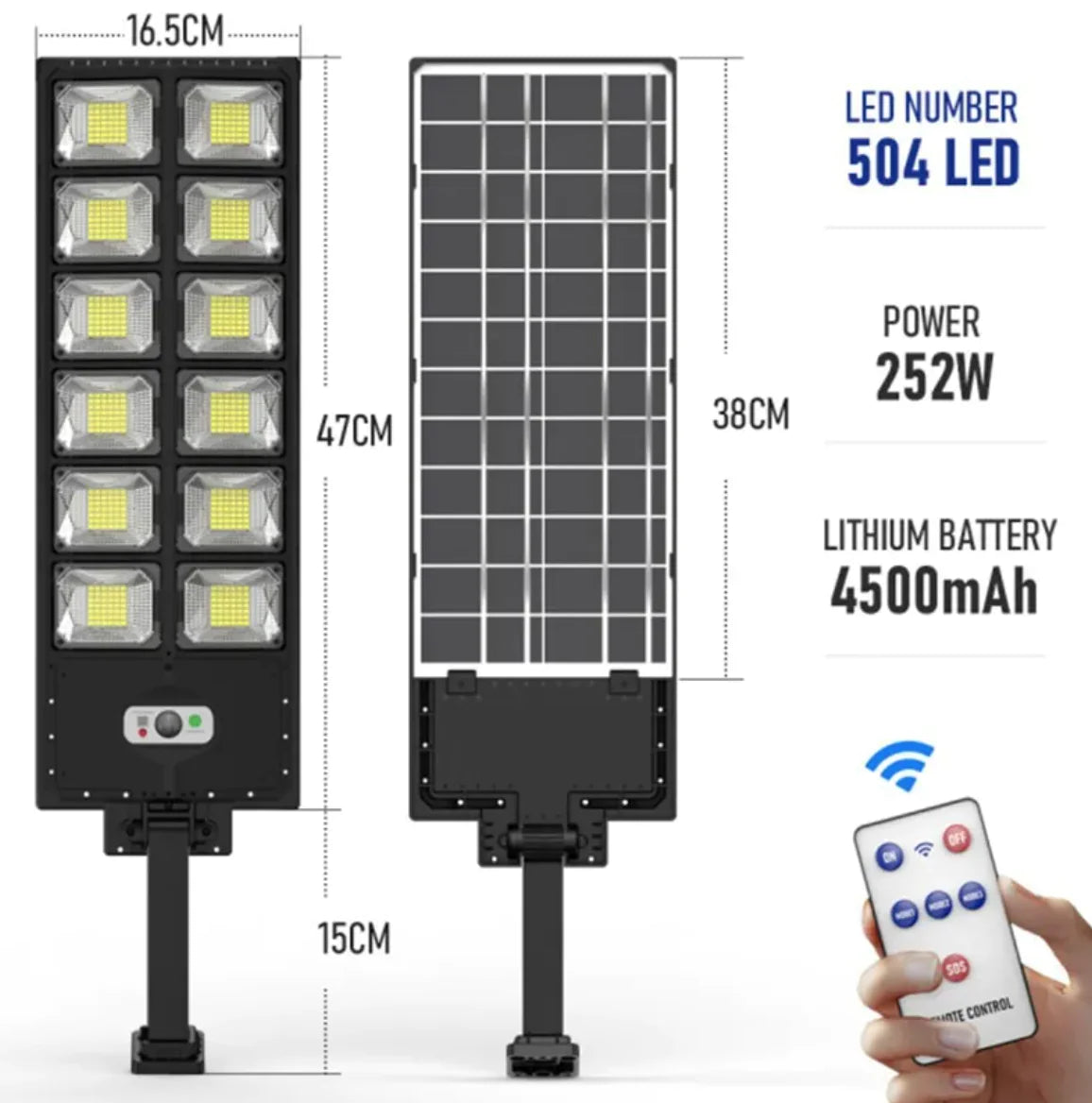 New Solar Double Row Street Light