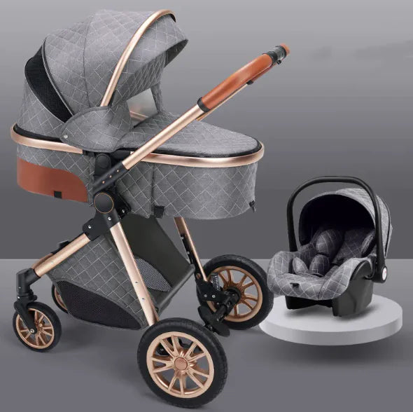 Lightweight Folding High View Stroller