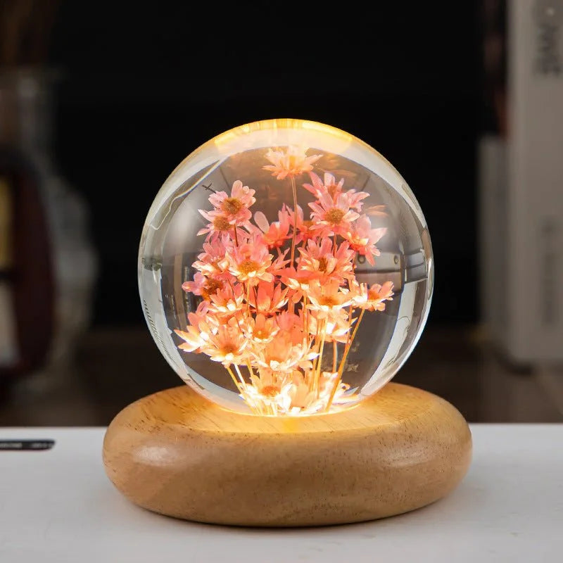 LED Night Crystal Ball Light